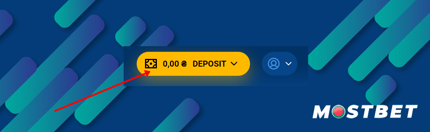 Mostbet deposit button