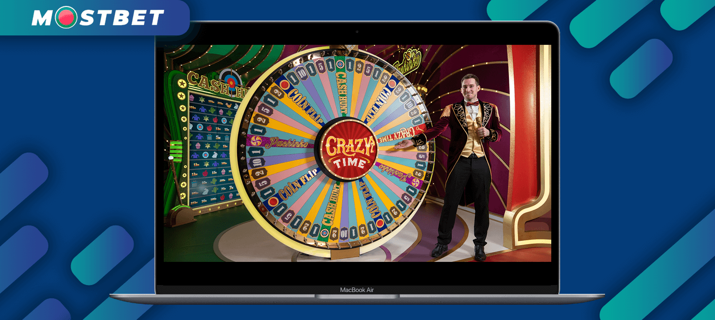 Information about Mostbet Crazy Time Live Game